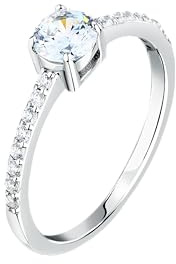 Morellato Anello Donna Argento 925% Riciclato, Zirconi Bianchi, Collezione Tesori, Solitario - SAIW1790