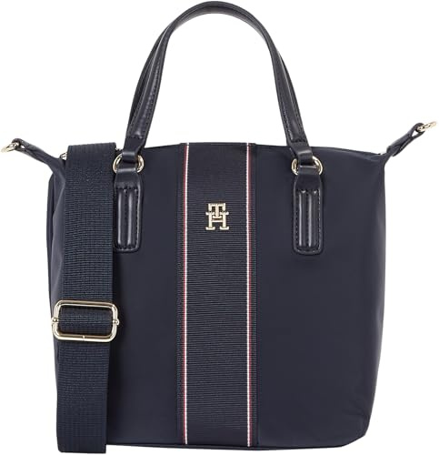 Tommy Hilfiger Damen Tote Bag Tasche Poppy Klein, Blau (Space Blue Corp), Einheitsgröße