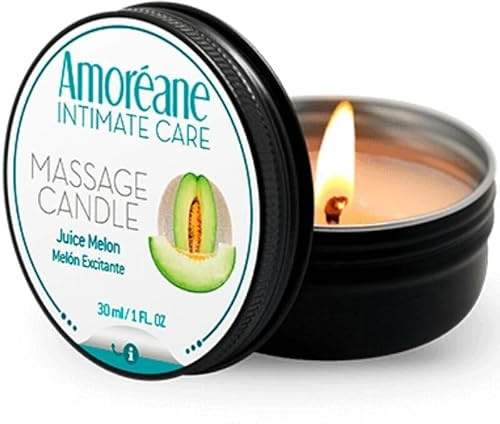 Massagekerze, warmes Massageöl, Körperöl -Geschenke für Paare aromatisiertes Massageöl zur Feuchtigkeitspflege für die Haut, romantisches SPA-Geschenk –für Männer und Frauen (Juice Melon 30ml)