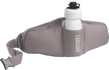 CamelBak Podium Flow 2 - Riñonera para Ciclismo de montaña, Ciclismo de Grava, Contiene Botella de Bicicleta Podium Dirt Series de 21 onzas, Paloma Morada