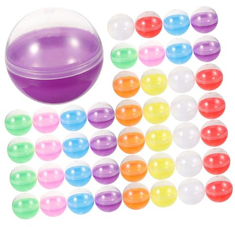 Cabilock 80pcs Fillable Empty Plastic Balls for Claw Gumballs Refills Vending Bulk Machine Boys and Girls Toys Party Favors
