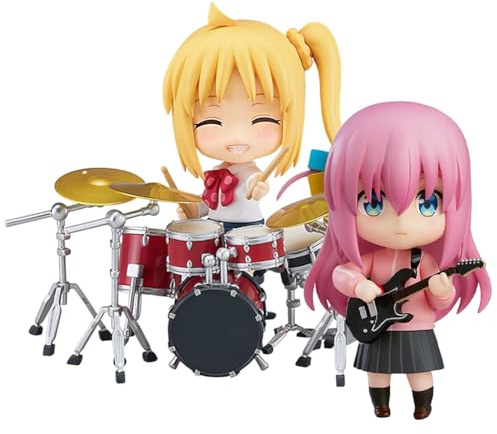 Gotō Hitori - Figura de acción de Ijichi Nijika, cabezas intercambiables y figuras movibles, 10 cm, bonita estatua modelo de decoración para tartas, colección de coche, regalos de anime, 2 unidades