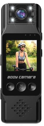 PPLOPPO Mini telecamera Wi-Fi 1080P Videoregistratore digitale portatile indossato dalla polizia Piccola telecamera for il corpo Visione notturna DV per lavoro, viaggi