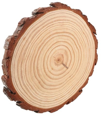 TOGEVAL Outdoor Wooden Stepping Stones 25-28Cm Round Wood Chips 2Cm Thickness, Garden Wood Pathway Walkway for Yard Lawn Patio Landscaping and Outdoor Steps