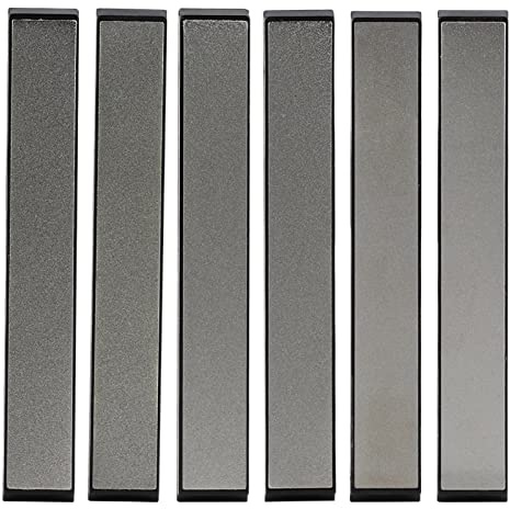 Pierres à aiguiser professionnelles Pierre à aiguiser les couteaux Pierre à aiguiser en diamant de haute qualité Ensemble de meules pour les chefs de cuisine et les cuisiniers à (6 pièces)