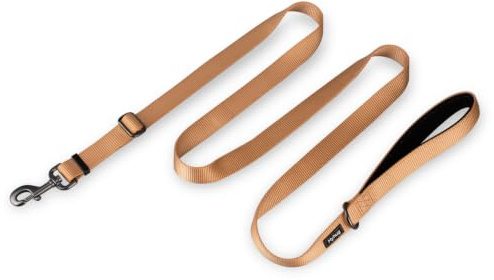 Hyhug Adjustable Dog Leash 4-6ft, Nylon with Soft Padded Handle | Heavy-duty nylon, easy-to-use bolt snap, for jogging/walks. Soft handle, durable