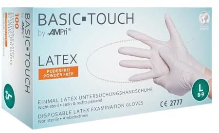 Basic Touch Latexhandschuhe puderfrei Gr. M