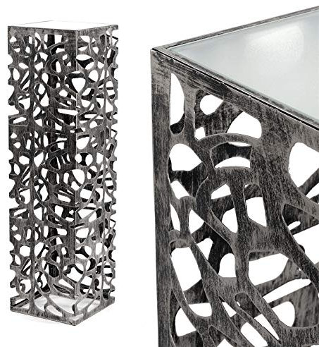 PILIER DÉCORATION ENZA GRANDE | doré antique, 100 cm, métal | colonne