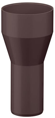 INEFA Reduzierstück Fallrohr, PVC DN75/50 Dunkelbraun Zubehör Fallrohr Kunststoff, Verbindungsstück, einfache Steckmontage, Made in Germany