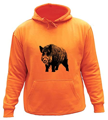 AtooDog Pull Sweat de Chasse, Sanglier Idée Cadeau Chasseur ($SUSSCO186-M)
