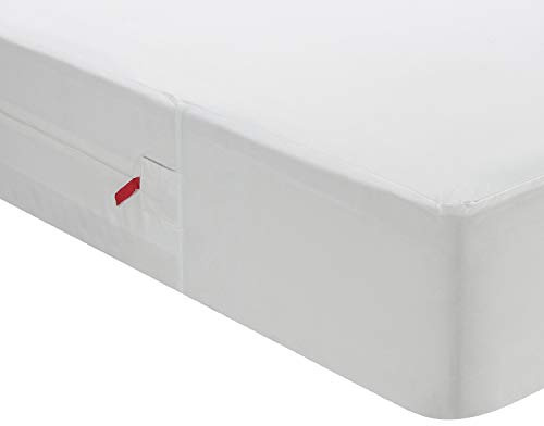 PIKOLIN Protège Matelas 120 x 190/200 cm Hauteur Max. 32 cm Imperméable et Hypoallergénique avec Membrane Smartseal - Housse de Matelas avec Fermeture Éclair, Anti-rétrécissement | Protection complète, fermeture éclair, hypoallergénique, protection contre l'humidité, certifié Oeko-Tex
