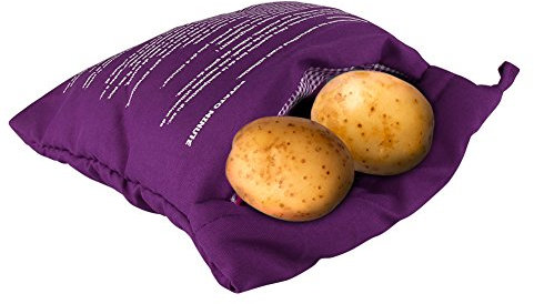 ParaCity microondas bolsa de patatas Baked patatas apta para microondas Express cocinar bolsa Pack de 2 morado