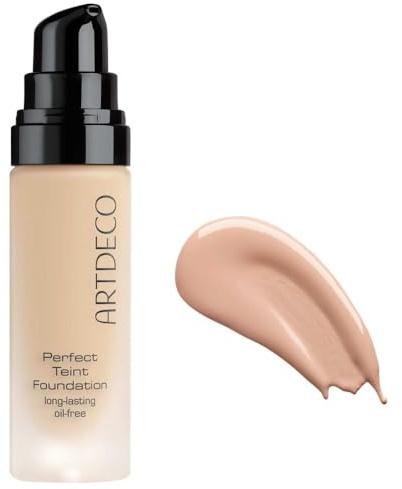 ARTDECO Perfect Teint Foundation - langanhaltende, flüssige Foundation ohne Öl und ohne Maskeneffekt - 1 x 20 ml