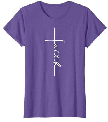 Faith Cross T-Shirt Christian T Shirt for Men Women Kids T-Shirt