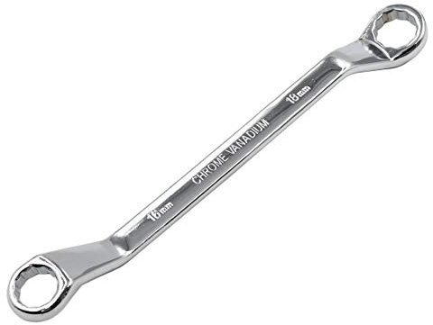 Yoohey Offset-Endschlüssel, Chrom-Vanadium-Stahl, Doppel-Ringschlüssel, Torx-Steckschlüssel (16 x 18 mm)