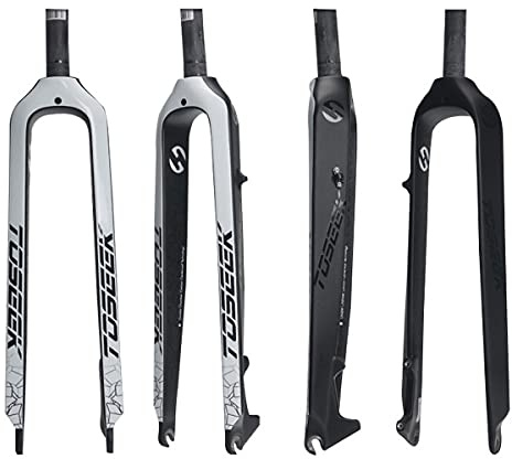 GGXX Fahrrad Starrgabel 26/27.5/29 Zoll 3K Vollcarbon Fahrrad Vorderradgabeln Scheibenbremse Hartgabel MTB Fahrradgabel FahrradzubehöR