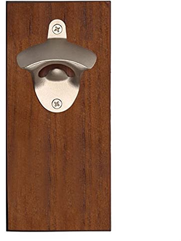 HNGM Abrebotellas de Pared Magnético Vino Sacacorchos Bebé de Madera Montado en la Pared Cerveza Cerveza Sacacorchos Vintage Refrigerador Pegatina Cocina Herramienta