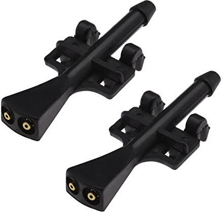 YINETTECH 2 Stück Auto Frontscheibenwaschdüse Scheibenwischerdüse Ersatzteil 93387764 1451243 Schwarz Kompatibel mit Meriva A 2003-2010