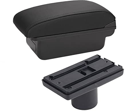 JSDNI Compartimento Reposabrazos Coche Para Seat Para Ibiza 6j 6L Contenido Central Caja De Almacenaje Con Portavasos Cenicero Productos Con USB Caja Almacenamiento Consola Central (Color : C2 NO USB