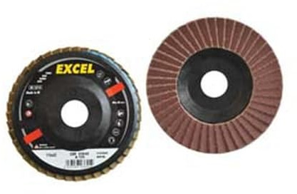 10PZ DISCHI LAMELLARI DA SGROSSO AL CORINDONE - ? mm.115 foro 22 grana 100