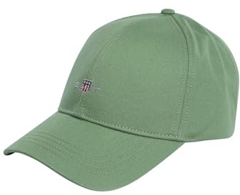 GANT Unisex High Shield Cotton Twill Cap Baseballkeps, Calamata grön, one size