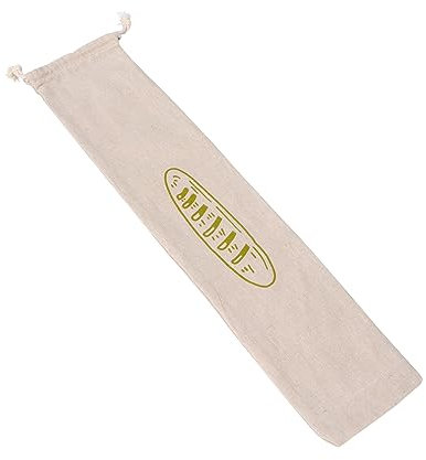 Garneck Linen Bread Pouch Unbleached Organic Cotton Drawstring Loaf Bag Reusable Bread Storage for Kitchen and Bakery Use