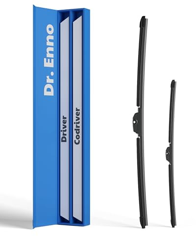 Dr.Enno Scheibenwischer 680mm & 680mm | Streifenfreie Reinigung | Leiser Betrieb | Einfache Montage | Langlebige Qualität | Kein Quietschen