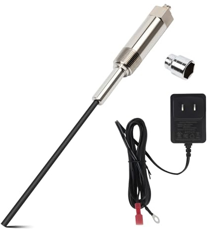 Powered Anode Rod Water Heater Anode Rod Titanium Anode Rod(10-90 Gallon Tank), Electrical Anode Rod,No more sulfur/Rotten egg smell,With Socket