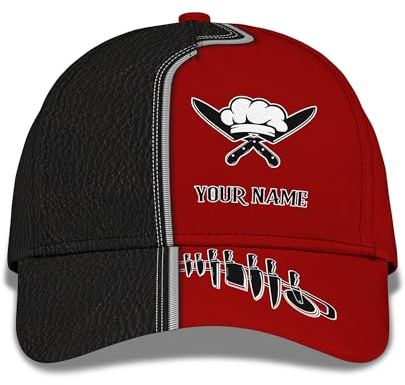 Casquette De Chasse Personnaliser Le Couteau De Chef Casquette De Baseball Casual Chapeau De Soleil Classic Visière Chapeau pour Cyclisme Running Sport Extérieur