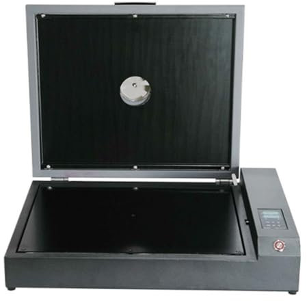 GJBMXSM Forno Polimerizzazione DTF Professionale 930 W con Doppie Piastre Riscaldanti, Area Lavoro 40x32 Cm, per Pellicole DTF A3/A4, Timer Digitale E Controllo Temperatura per Trasferimenti Pet