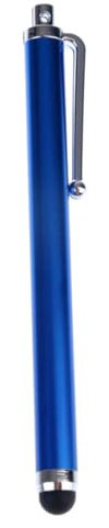 Stylet Capacitif Bleu en Alliage D’Aluminium Solide pour Écran Tactile | Silicone, pour Téléphone à Écran Capacitif et Autres Appareils Tactiles, Protège L’écran la Graisse