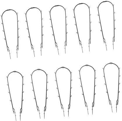 Hemobllo Supports pour Plantes Grimpantes, Lot de 10 Arches Résistantes Et Flexibles, pour Décoration Intérieure Et Potagers en Pots