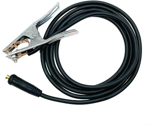 CWOQOCW 300A Saldatura Terra Morsetto Filo di Rame Elettrodo Holder 10 Cavo Quadrato Per MIG TIG Saldatrice 2-5M (2 metri)