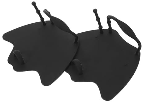JOINPAYA Schwimmflossen Schwimmpaddel für Hand Schwimmpaddel für Hände Erwachsene Handpaddel Schwimmen Schwimmausrüstung Silikonschwimmpaddelhandschuhe Schwimmhandschuh Kieselgel Schwarz