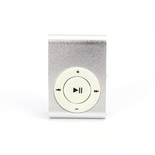 Ghzste Mini lettore MP3, lettore multimediale digitale portatile, lettore MP3 USB2.0 da 3,5 mm con supporto a clip, scheda di memoria di supporto per corsa, ciclismo, escursionismo, (h)