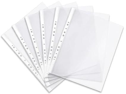 Liquidraw Buste trasparenti formato A2, confezione da 10, per arte, raccoglitori, presentazioni, documenti, cartelle a portafoglio