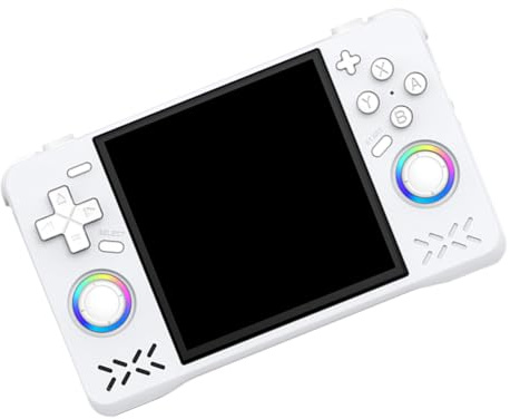 Console di gioco portatile con display HD da 4, 128 G, Wi-Fi, colore: bianco | Moderna console di gioco portatile con schermo IPS da 4, giochi retrò, multiplayer Wi-Fi, compatta e durevole