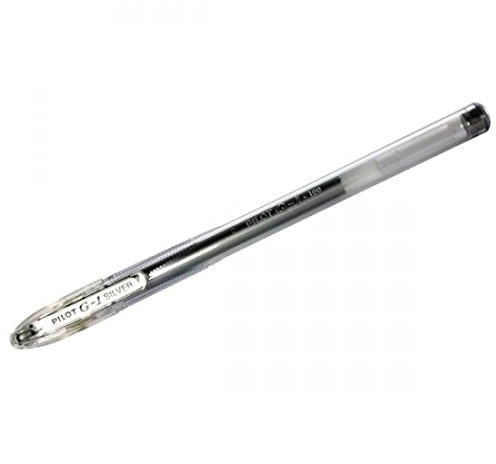 Pilot G1 Gelschreiber 0,7 mm F 12 Stück silbern