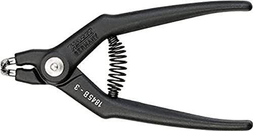 HAZET Sicherungsringzange 1845B-3, Sicheres und schnelles Arbeiten | Länge 130 mm, 54 g, Länge: 130 mm, Antrieb 240260 Sicherungsringzange , Schlauchschellenzange,, Vollkunststoffkörper