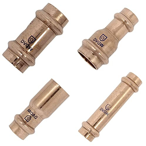 Reduzierstück b press 28 x 22 mm Kupfer - Pressanschluss Kupferfittings Pressfitting Übergangsmuffe Kupfermuffen