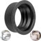 Manguito de Goma de Sifón, 1 ud, DN 40/50, para Tubo de Drenaje DN50 HT con Ø Interno 50 mm y Tubo Exterior 1 1/2 Ø 40 mm, Sello de Caucho Negro y Accesorio Ø 55 mm, Sello Sifón Profundo de 25 mm