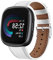 Leder Armbänd Kompatibel mit Fitbit Versa 4/Sense 2 Armband Für Damen Herren Echte Ersatzband mit Uhrenarmband Für Fitbit Versa 4/Sense 2 (Weiß)