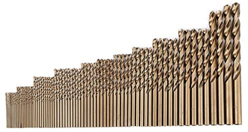 Artillery Bohrer-Set, 74 Stück M35 HSS Kobalt Spiralbohrer Set,1.0-8.0 mm 135 Grad HSS Kobaltbohrer Hochgeschwindigkeitsstahl für Metall, Holz und Kunststoff