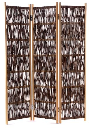 Weiden RAUMTEILER Bosca | 170x120cm, Weidenholz | Paravent, Zweige Trennwand, Stellwand, Äste Raumtrenner, Sichtschutz, Ankleide Wand