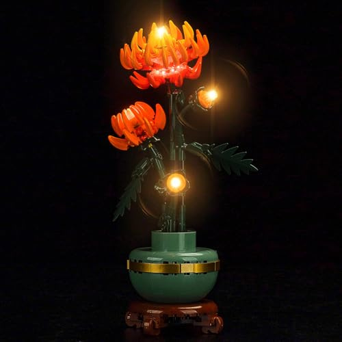 Light Kit for Lego 10368 Chrysanthemum | Lighting Set for Lego 10368 Icons Chrysanthemum Set - Not Include Models , Just Light Kit