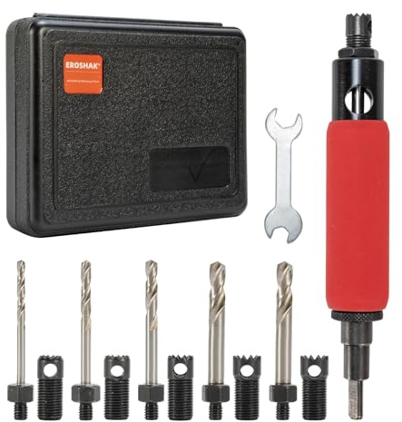 Rivet Removal Tool,POP Rivet Drill Remover,Electric Drill Adapter Rivets Puller for 1/8, 5/32, 3/16, 7/32 and 1/4