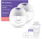 Lansinoh Wearable Electric Breast Pump Bundle - 4 Pumping Modes, 9 Suction Levels - Hands Free Portable & Quiet Pumping- LED Display - Includes 25 Breast Milk Storage Bags + Feeding Bottle (2 Pumps)