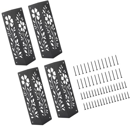 4 / 8Pcs Heavy Duty Raised Garden Bed Corner Brackets Metal Garden Bracket for Wood Frame Bed Outdoor Plant Box Bbracket