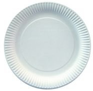 Papstar Pappteller / Einwegteller weiß, rund pure (100 Stück), Durchmesser 23 cm, aus Frischfaser-Karton, umweltfreundlich, vielseitig einsetzbar, für alle Anlässe #17090