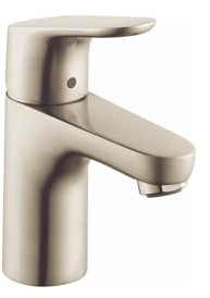 hansgrohe Focus Modern Upgrade Easy Clean 1-Handle 1 7-inch Tall Bathroom Sink Faucet in Brushed Nickel, 04371820